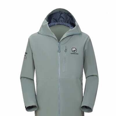 熊猫雨壳LT三防冲锋衣2026春秋新款防雨进藏徒步玫红色连帽外套女