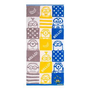 夕才儿美术馆 小黄人正版 A类纯棉家用毛巾 面巾吸水不易掉毛大人