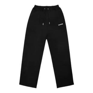 【现货】WE11DONE TRACK潮牌美式高街休闲褶皱裤子宽松直筒长裤男