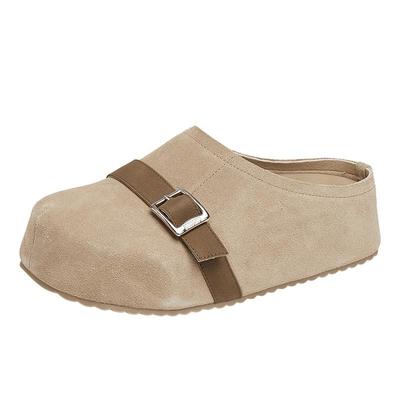 思加图大头鞋勃肯鞋外穿包头拖鞋