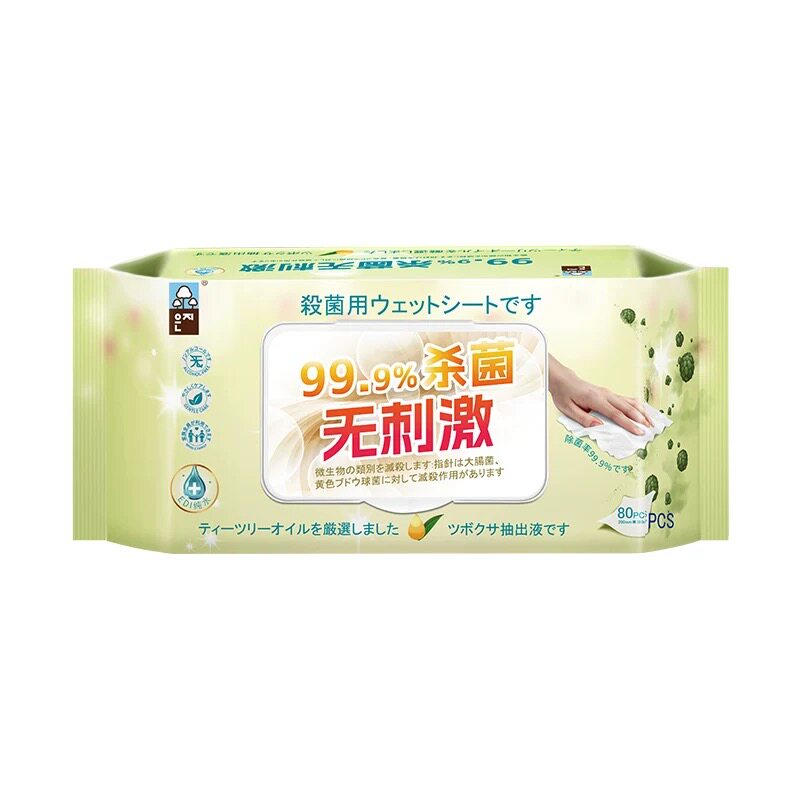 恩芝消毒湿巾手口专用80抽大包