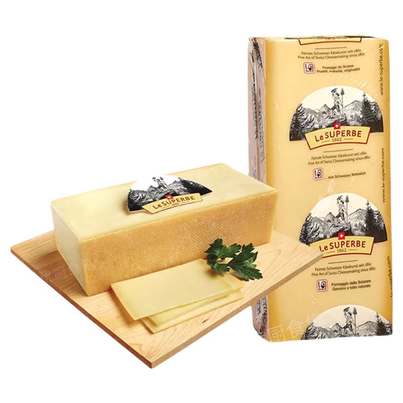 奶酪工坊瑞士古老也干酪Gruyere Cheese天然原制奶酪火锅烘焙即食