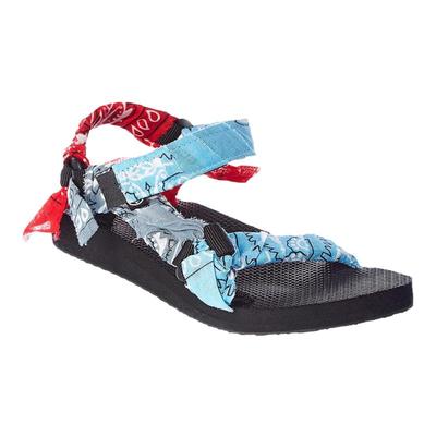 自营 arizona love Trekky 女士纺织魔术贴搭带凉鞋 蓝 美国奥莱