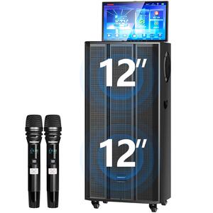 特美声双12吋广场舞音响带显示屏移动户外声卡一体机音箱高档旗舰