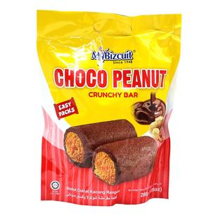 马来西亚麦比客花生酥味巧克力注心曲奇榴莲酥味早餐饼干进口零食