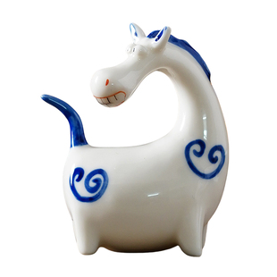 可爱十二生肖马摆件我是一只彪悍的马生日礼物工位桌面创意礼品