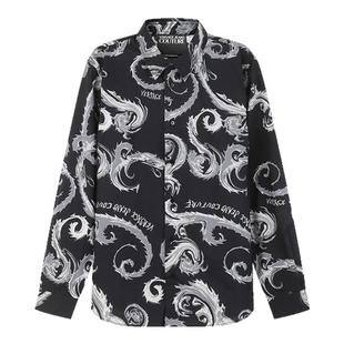 VJC范思哲 男士巴洛克印花休闲长袖衬衫77GAL2S0 NS510