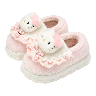 hellokitty儿童棉拖鞋女童冬季2026新款保暖公主室内家居棉鞋女孩