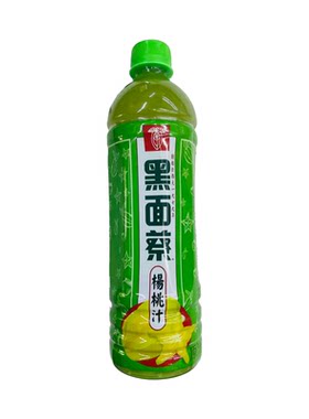 台湾饮料黑面蔡杨桃汁580ml瓶装古法酿造独特口味无添加防腐剂