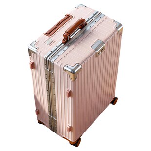 品牌行李箱旅行箱铝框20撞色拉杆箱万向轮24女男26耐用28寸皮箱子