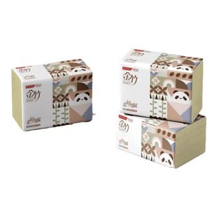 宜宾纸业金竹抽纸匠心系列竹浆本色纸120抽卫生纸抽整箱家用20包