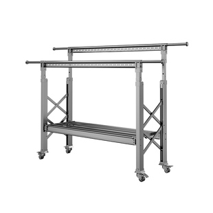 晾衣架落地折叠室内室外家用晒被子阳台户外升降双杠伸缩晾衣神器