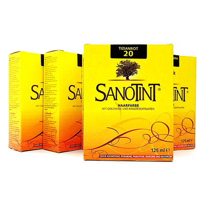 染发剂SANOTINT植物遮白发意大利