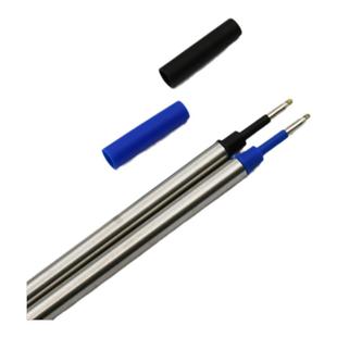 笔芯黑色签字笔芯直插式金属水笔芯0.5子弹头中性笔芯速干铁替芯