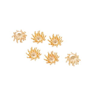 14K包金保色珍珠花蕊花心珠帽花托diy发簪发冠花朵花丝材料饰配件