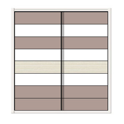 衣柜门现代简约钛镁合金实木耐磨