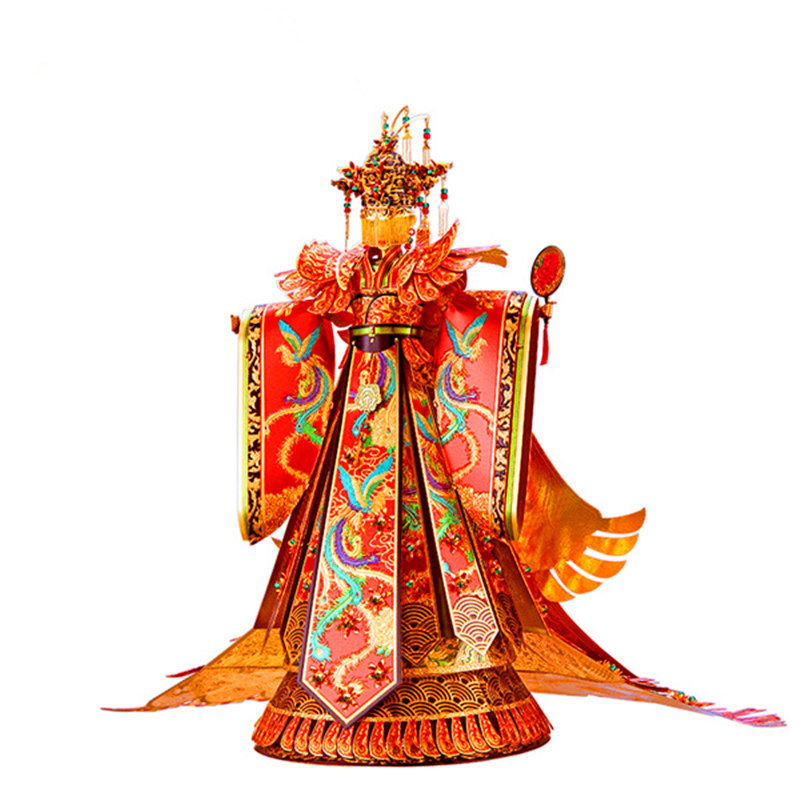 拼酷不含宫灯婚床模型