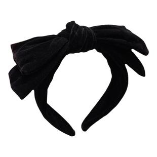 刘涛同款发箍女高级感发捆2025年新款黑色蝴蝶结发带日常外戴头箍