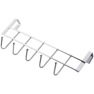 厨房橱柜门专用五连挂架内挂钩厨柜用架置物吊柜下挂毛巾挂挂衣钩