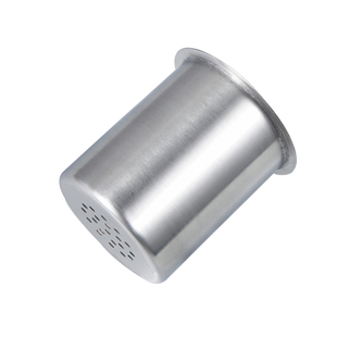 文具收纳盒钢圆珠笔筒办公桌垃圾桶304不锈钢台面筷笼刀架配件