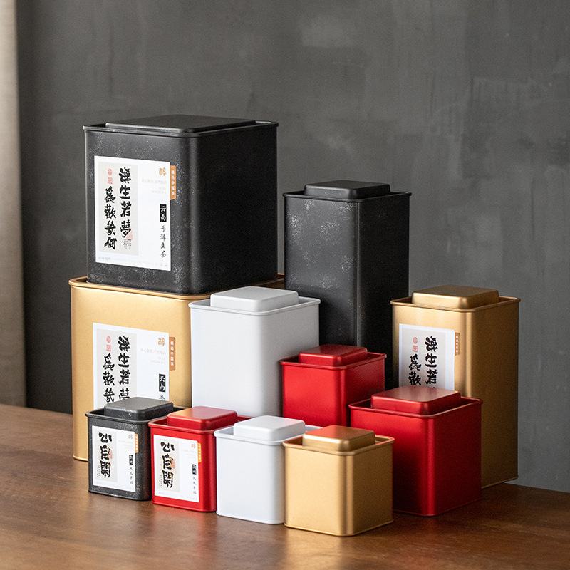 高级感复古马口铁罐新款包装品包装盒红茶简易空国风通用自营茶叶
