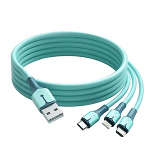 一拖三超级快充数据线三合一手机充电线适用安卓苹果typectype-c6A5000毫安1000USB适用于安卓