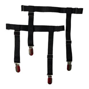 大腿环吊袜带白色大码鸭嘴夹衬衫jk吊带袜长筒丝袜网眼袜防滑防掉