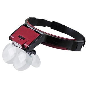 拜斯特拔倒睫毛放大镜高清正品老人专用阅读用带灯看书用眼镜头戴