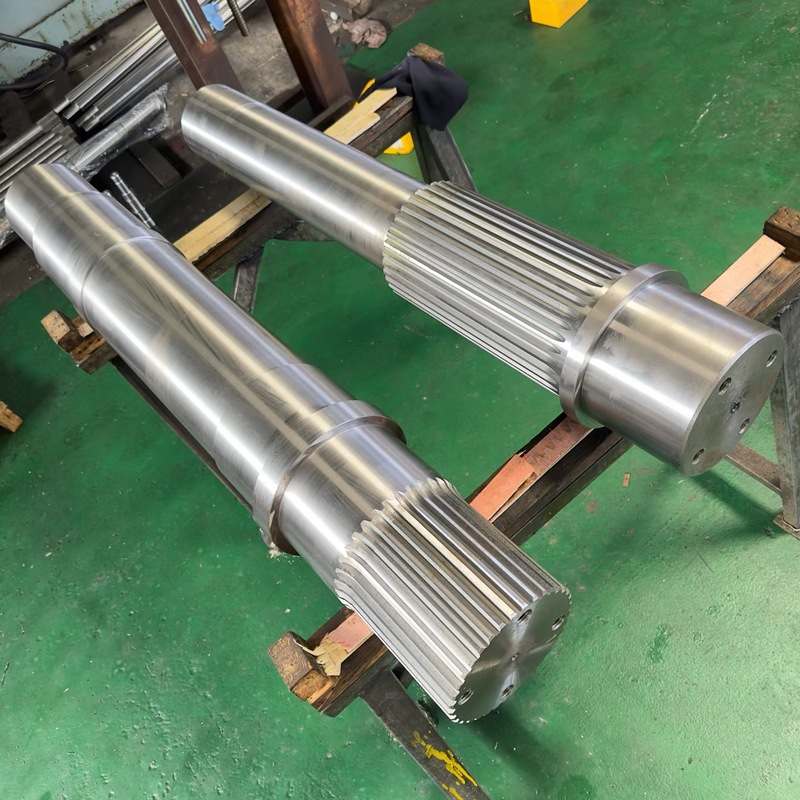 大型精密8米渐开线花键轴 42crmo主轴外圆磨7级大型渐开线花键轴