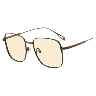 绿色眼镜框镜架男女近视可配大脸宽145mm显瘦日潮大框时尚眼镜架