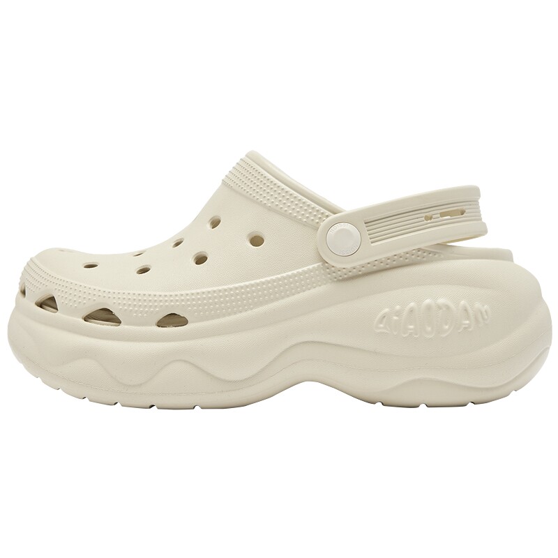 乔丹汉堡女拖鞋！厚底洞洞鞋