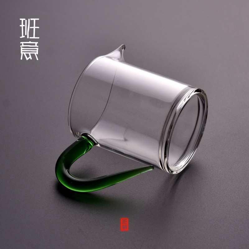 班意 带玻璃茶漏耐高温加厚公道杯茶海圆形公杯过滤茶器功夫茶具