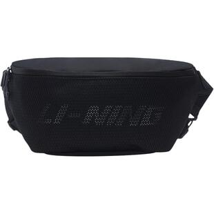 李宁腰包初高中大学生男女士款官方正品网布英文跑步运动斜挎包包