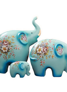 大象摆件北欧创意软装结婚礼品