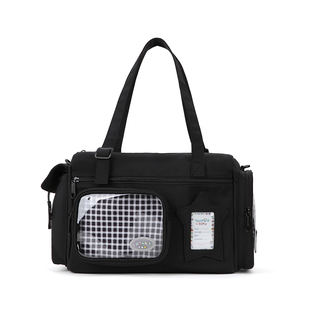 VANWALK幸运星 新款大容量旅行袋通勤痛包女轻便手提单肩斜挎包包