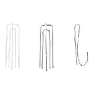 窗帘钩挂钩窗帘布配件四爪钩单钩子辅料韩式布带布钩夹子扣环勾子