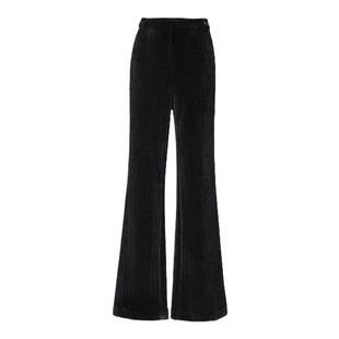 【商场同款】HPLY荷比俪25春季新款女丝绒休闲宽松潮流风格休闲裤