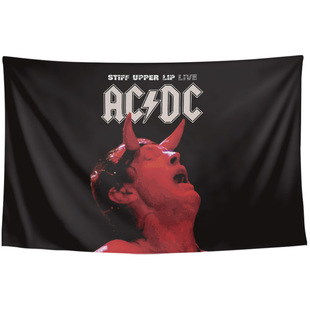 AC/DC澳大利亚摇滚ACDC乐队周边同款装饰海报背景布挂布墙布挂毯