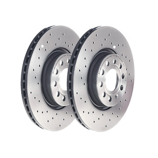 brembo布雷博XTRA后打孔刹车盘09.D618.1X丰田陆地巡洋舰红杉坦途