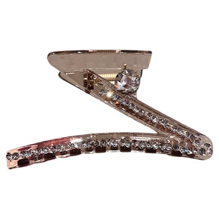 Z字抓夹女高级感2025新款大号鲨鱼夹后脑勺水钻发夹头发发卡夹子