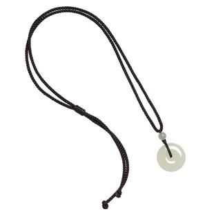 大善堂天然原创和田玉青白玉平安扣吊坠挂件男士玉佩项链玉石女士