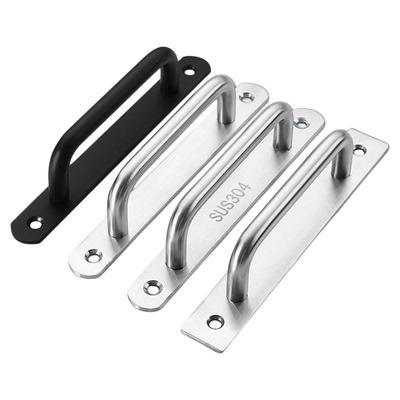 304不锈钢加厚实心门把手