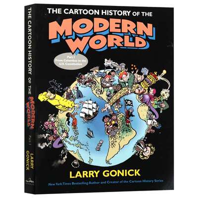 漫画现代世界历史 英文原版 The Cartoon History of the Modern World 1 英文版漫画世界史读物 进口正版书籍