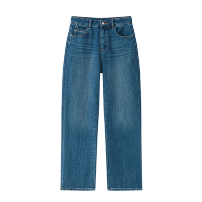 CHICJOJO窄版直筒休闲牛仔裤