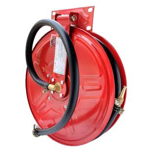消防软管黑色卷盘加厚家用自救消防水带转盘消防卷盘20米25米30米