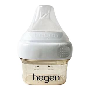 新加坡Hegen婴儿多功能新生宽口径宝宝方形易清洗早产奶瓶60ml