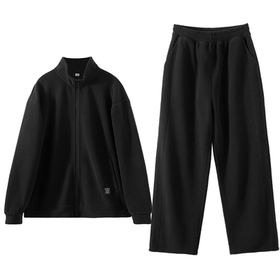 红豆情侣摇粒绒加厚可外穿家居服