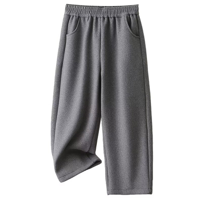 胖妹妹裤子加绒加厚八分奶奶裤女