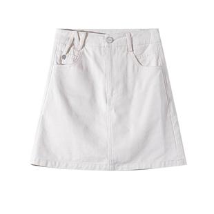 复古牛仔半身裙女2025新款裙子高腰显瘦裙裤包臀裙韩版a字短裙夏