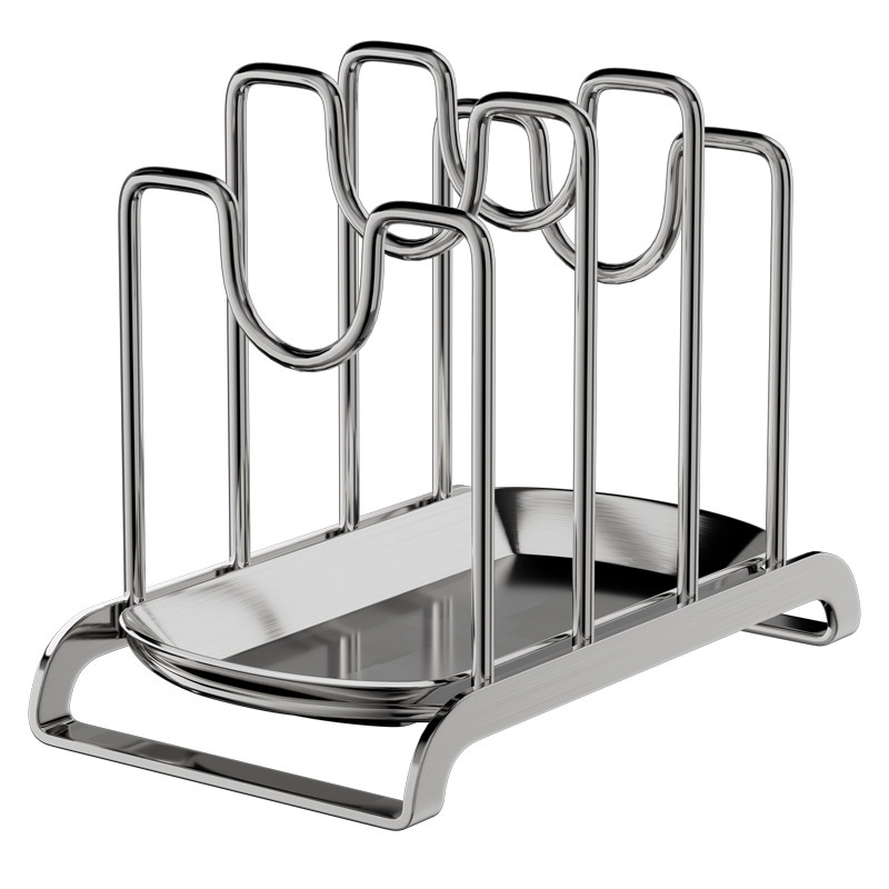 304不锈钢锅盖架厨房台面放菜板砧板置物架多功能架沥水收纳神器
